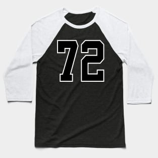 Number 72 Baseball T-Shirt